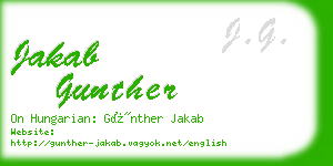 jakab gunther business card